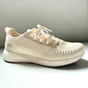 Skechers Memory Foam shoes, Taupe, Sz 8